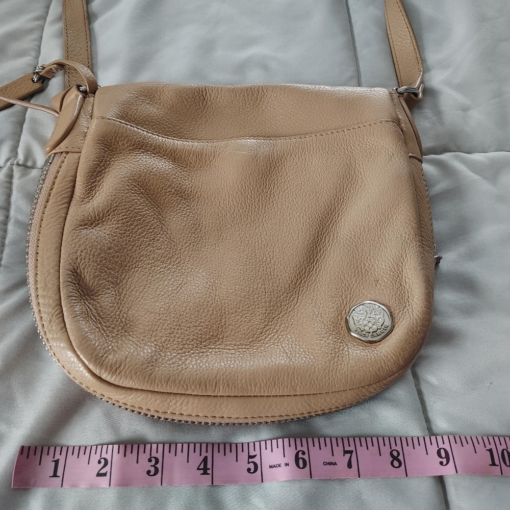 Vince Camuto Tan Leather Crossbody Bag - Picture 8 of 10